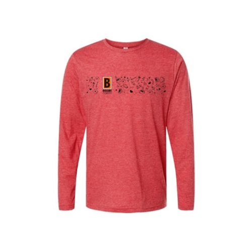 BIGGBY - Red BIGGBY Banner LS Shirt