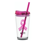 Breast Cancer Glass Pint 16oz