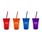Vibrant Single Wall With Straw - 20oz