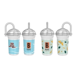 BIGGBY - Kids Cold Cup - Otters/Dragonflies - 12oz