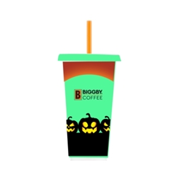 **Halloween Pumpkin Glow Tumbler - 24oz